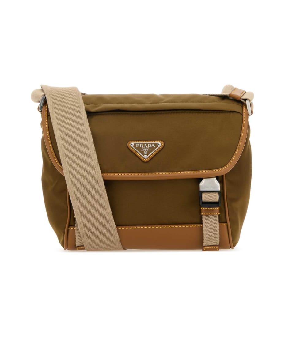 Prada Two tone Nylon And Leather Crossbody Bag italist ALWAYS LIKE A SALE