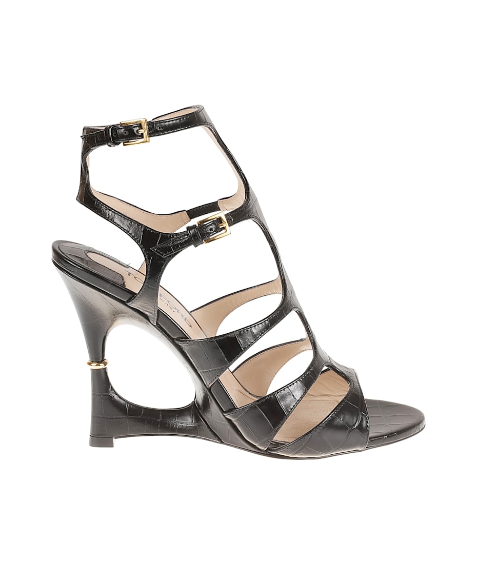 【送料&関税込】Tom Ford Shiny Stamped Croc Sandals Tom Ford Shiny Stamped Croc Sandals | italist