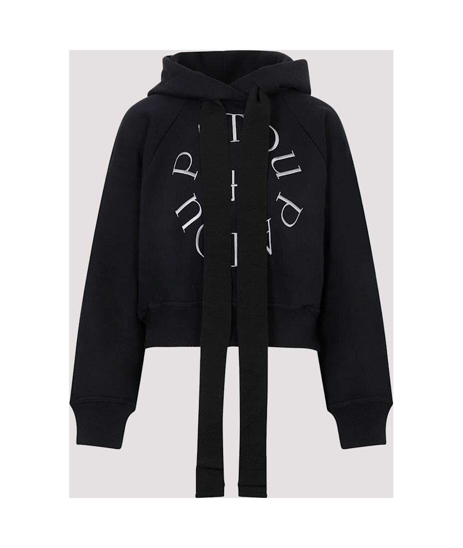 Patou Cropped Medallion Logo Hoodie | italist