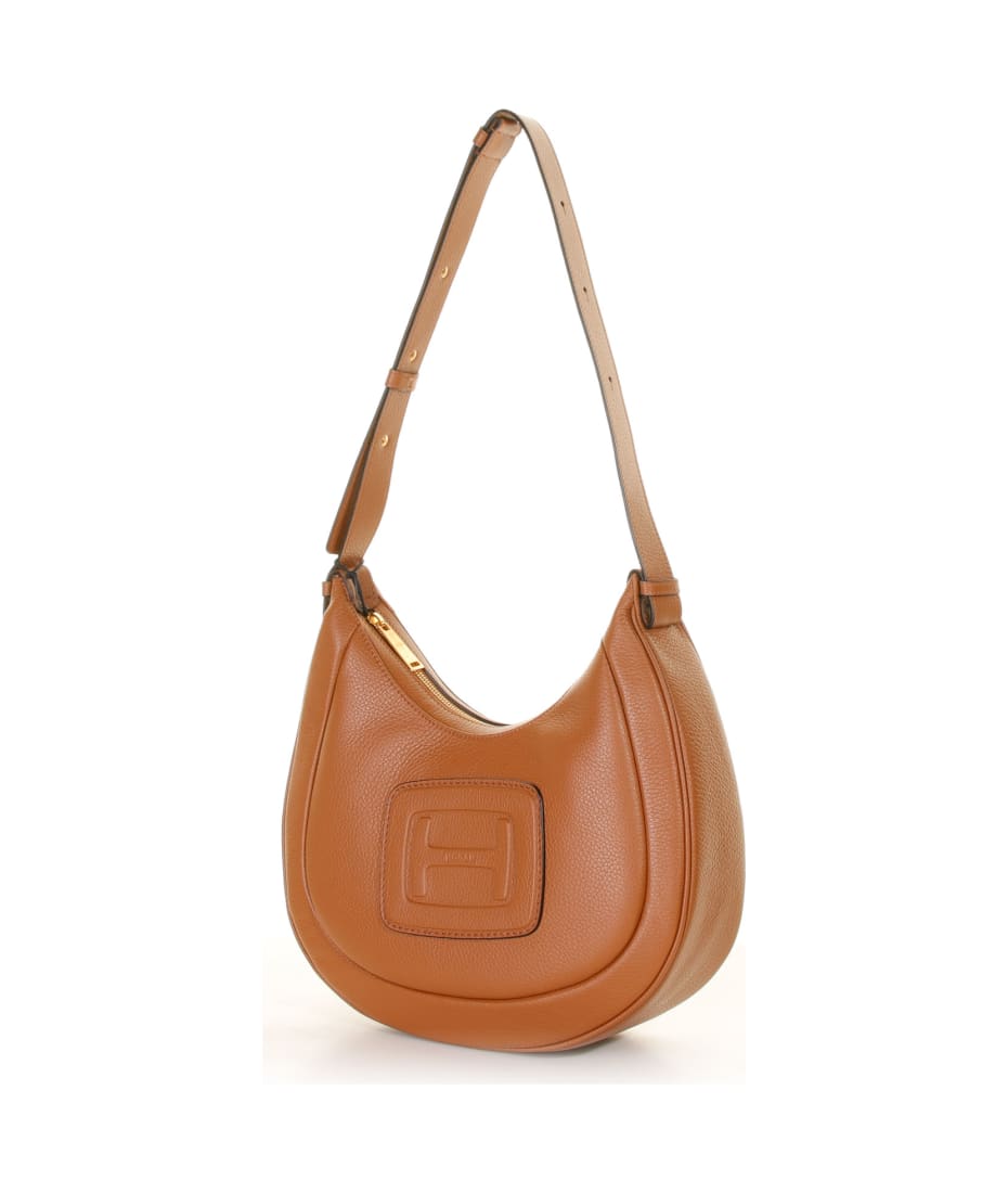 【送料&関税込】Hogan H-bag Hobo Mini Shoulder Bag HOGAN - H-bag Hobo Mini Leather Shoulder Bag Hogan