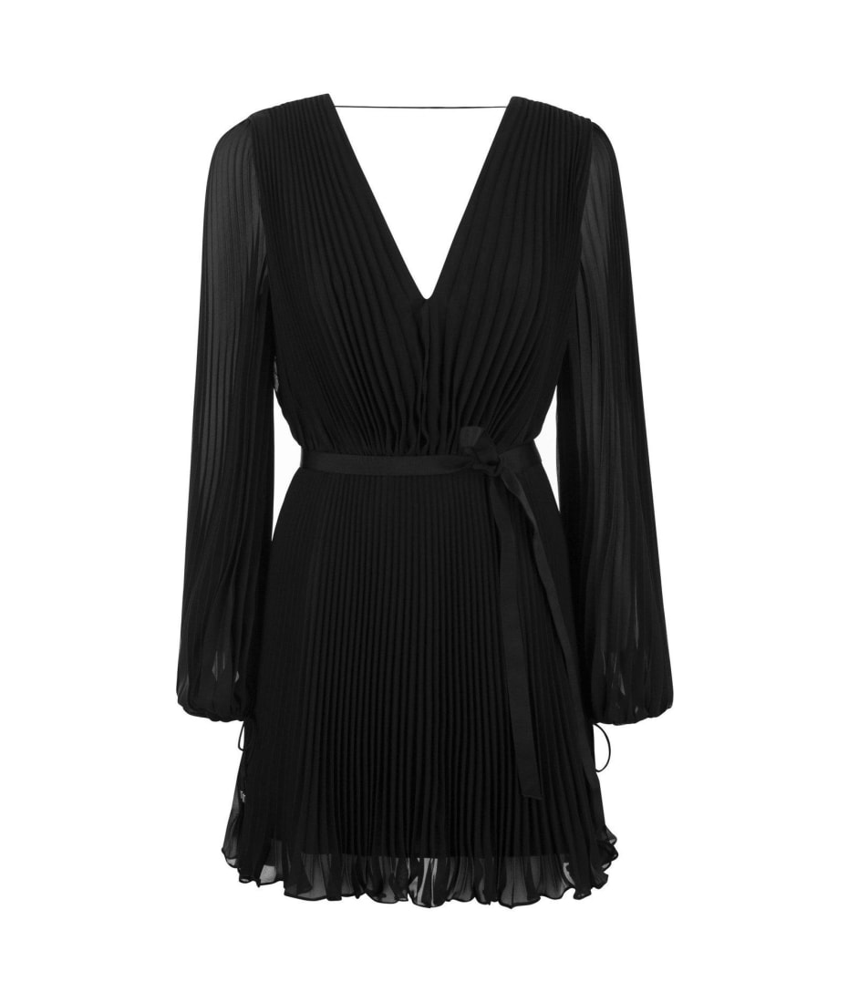 【送料&関税込】Max Mara V-neck Pleated Mini Dress Max Mara V-neck Pleated Mini Dress | italist