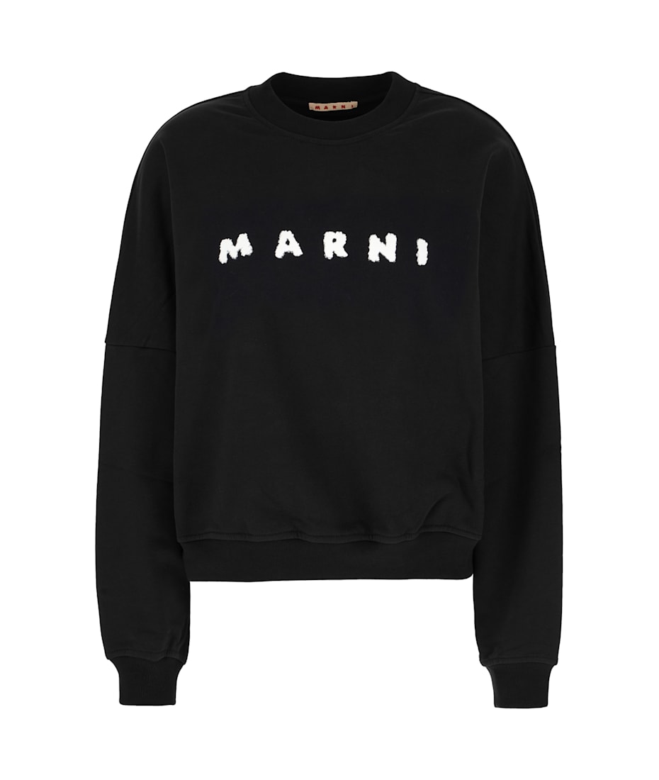 Marni Black Cotton Sweatshirt | italist