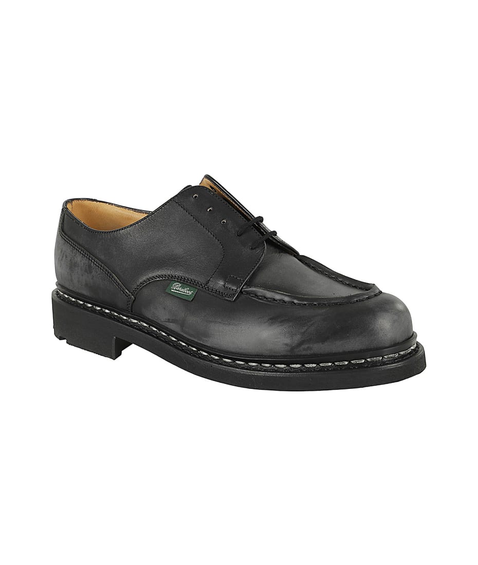 m*5様 【Paraboot】CHAMBORD/TEX/LIS-NOIR/8 Paraboot Chambord Tex Lisse Noir Derby Shoes - The Noble Dandy