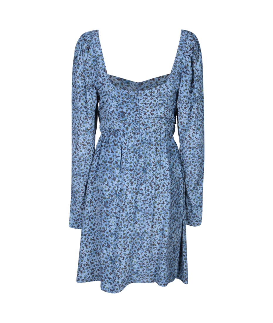 【送料&関税込】Ganni Multicolor Square Neckline Dress Ganni Multicolor Square Neckline Dress | italist