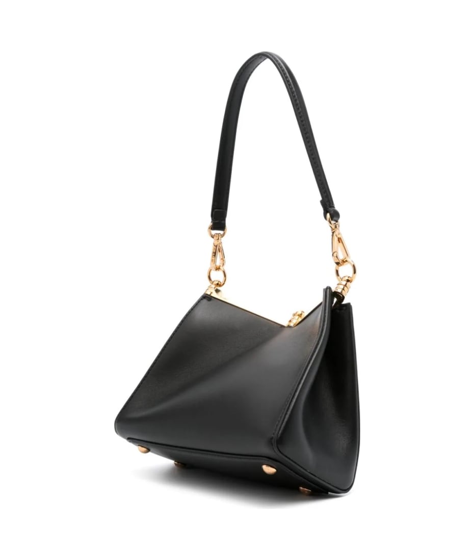ETRO ミディアム レザーショルダーバッグ ブラック Etro Black Leather Bag | italist