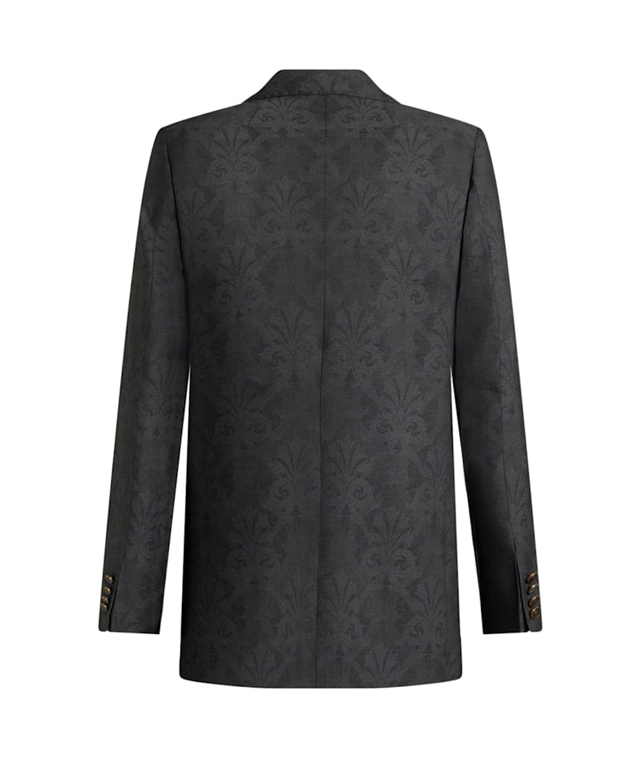 スーツ ETRO Women Suit Jackets WRCA003599TTB54B0711 Grey Etro Jacquard Single-buttoned Blazer | italist