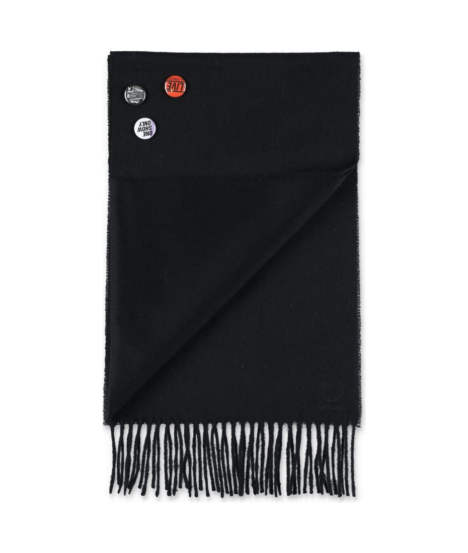 FRED PERRY×RAF SIMONS／フランネルスカーフ Fred Perry by Raf Simons Flannel Patch Scarf | italist