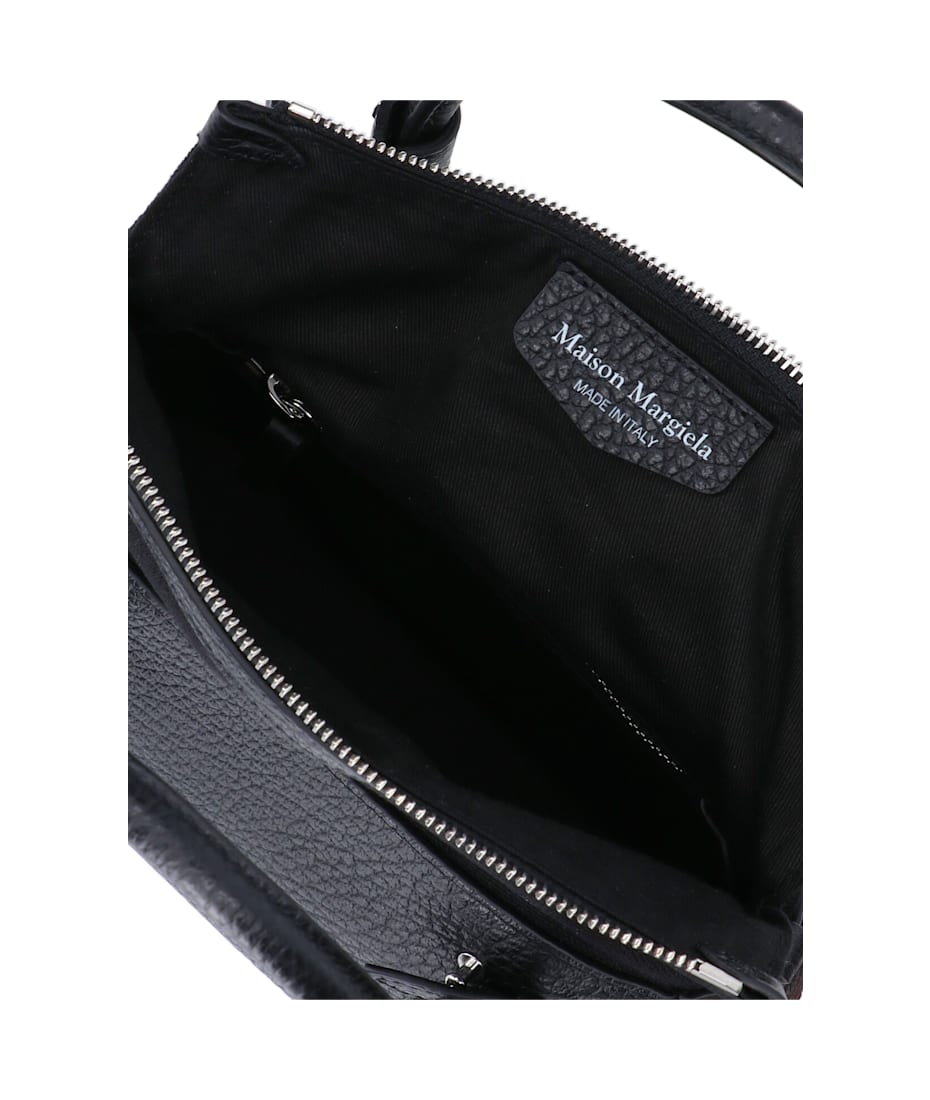 【関税＆送料込み】Maison Margiela 'East West' Black Leathe Maison Margiela 'east West' Black Leather Bag | italist