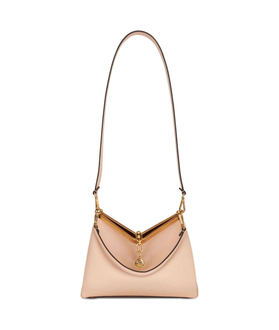 Vela medium leather shoulder bag