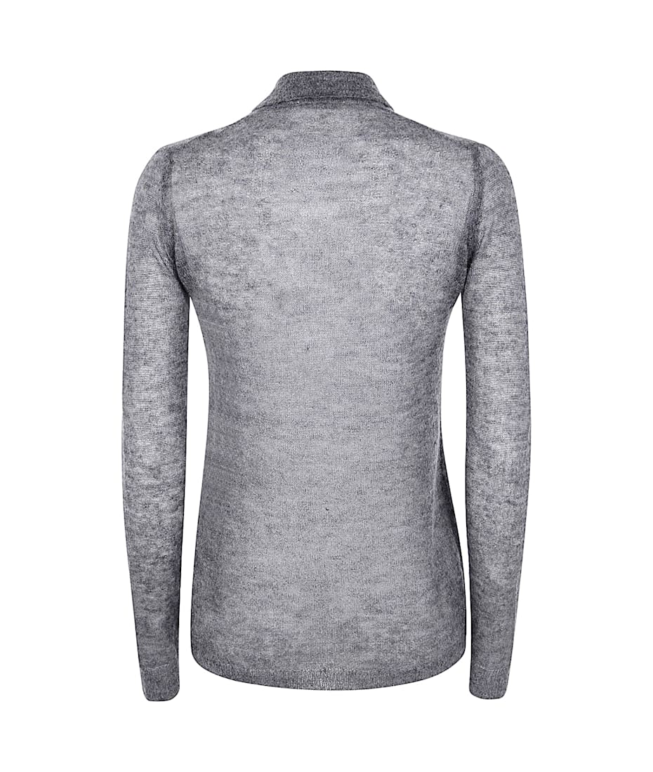 Auralee Kid Mohair Sheer Knit Shirt Cardigan | italist