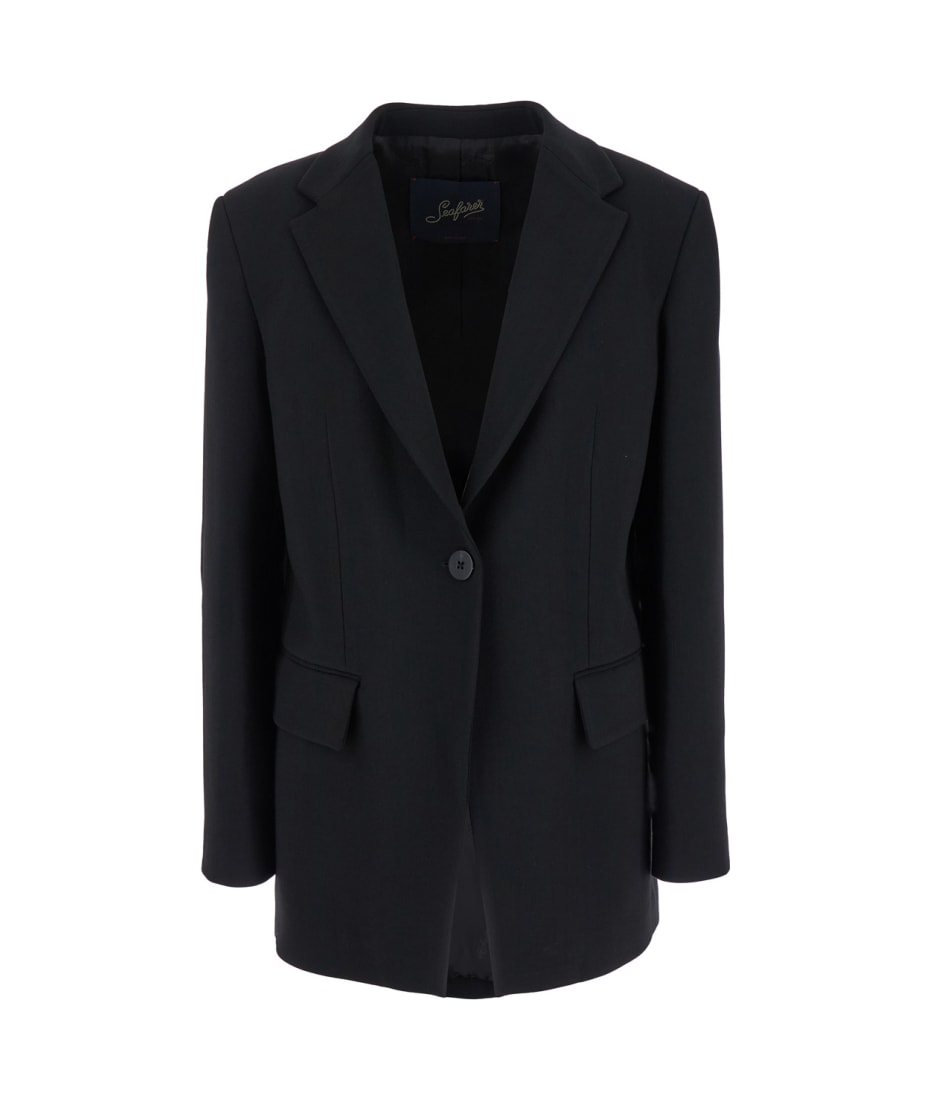 The Seafarer 'bella' Black Single-breasted Jacket With