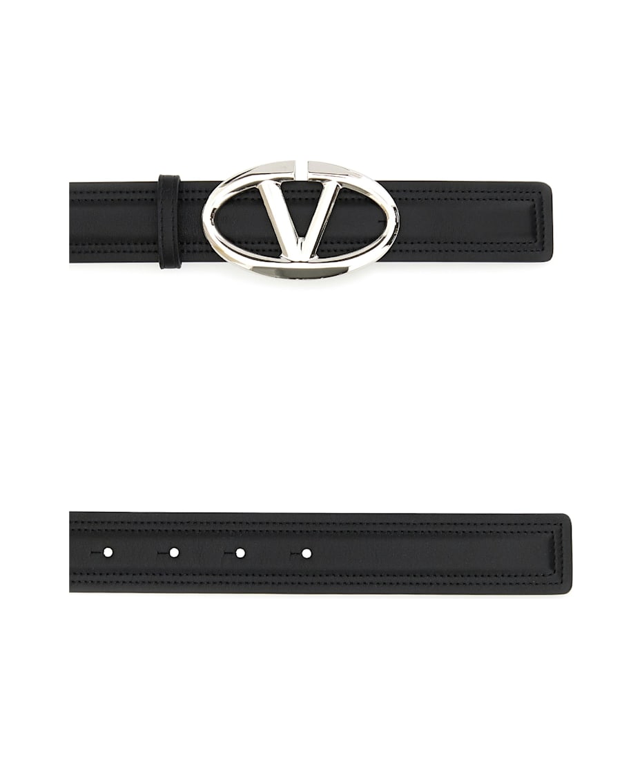 ベルト VALENTINO GARAVANI Black Leather Reversible Belt Valentino Garavani Black Leather Reversible Belt | italist