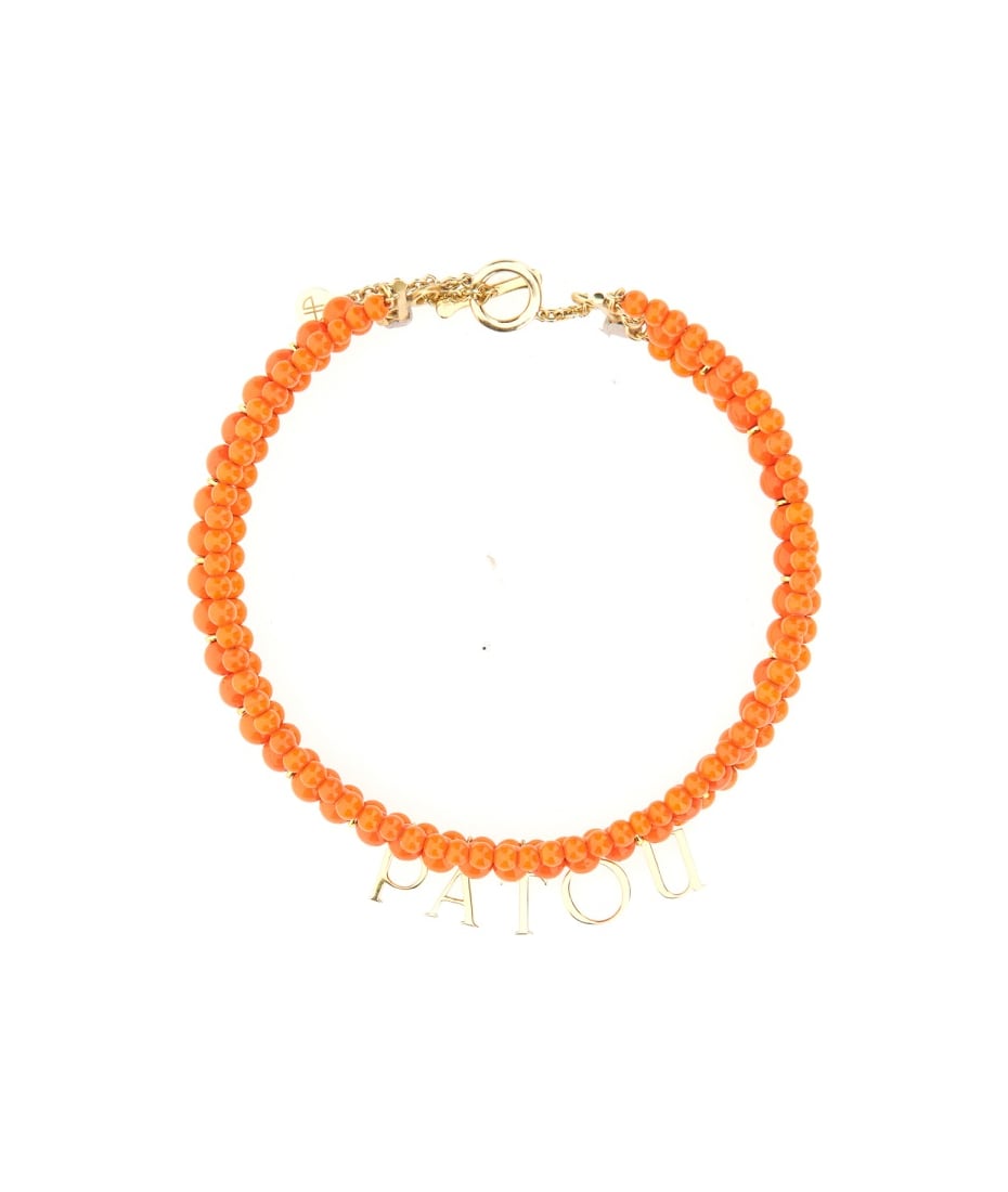 【関税&送料込】Patou Glass And Brass Bead Necklace Patou Glass And Brass Bead Necklace | italist