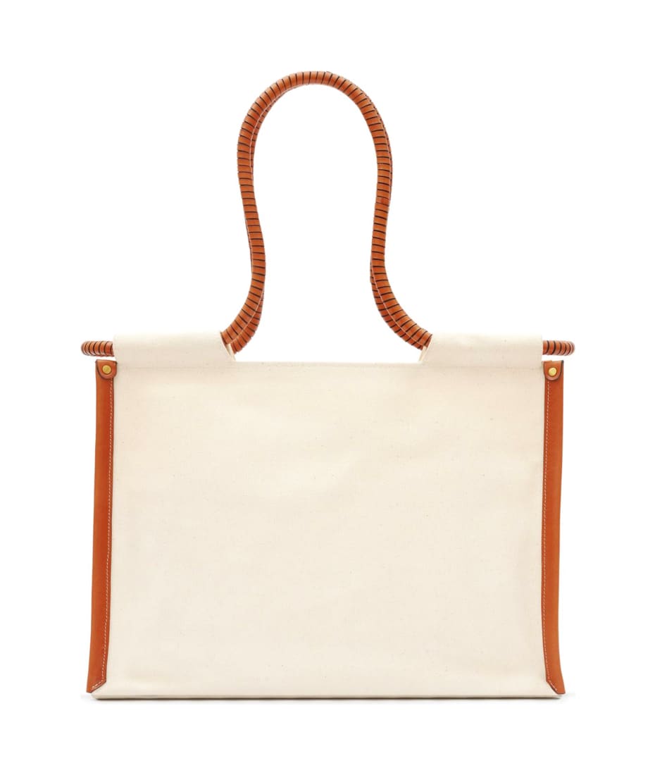 【送料&関税込】Isabel Marant Toledo Tote Bag ISABEL MARANT Toledo logo-embroidered Tote Bag | Neutrals