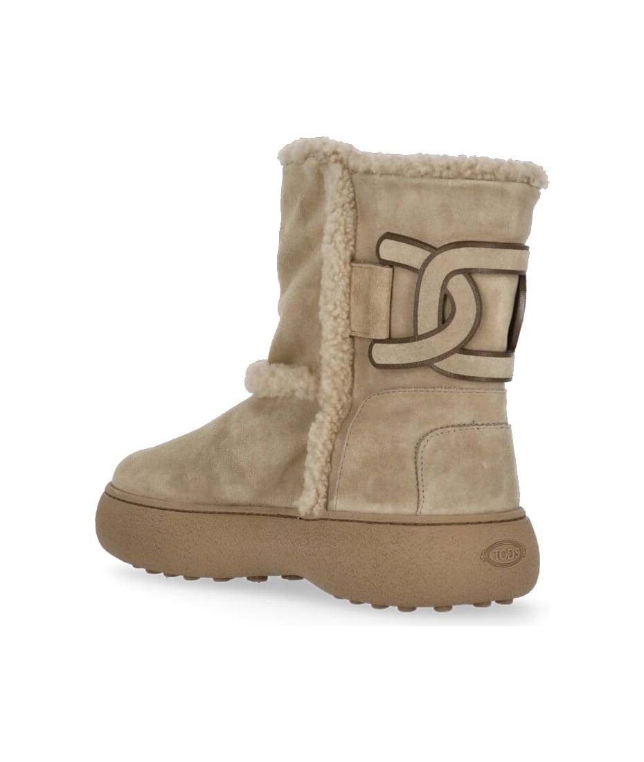 【送料&関税込】Tod's Cappuccino Suede Ankle Boots Tod's Cappuccino Suede Ankle Boots | italist