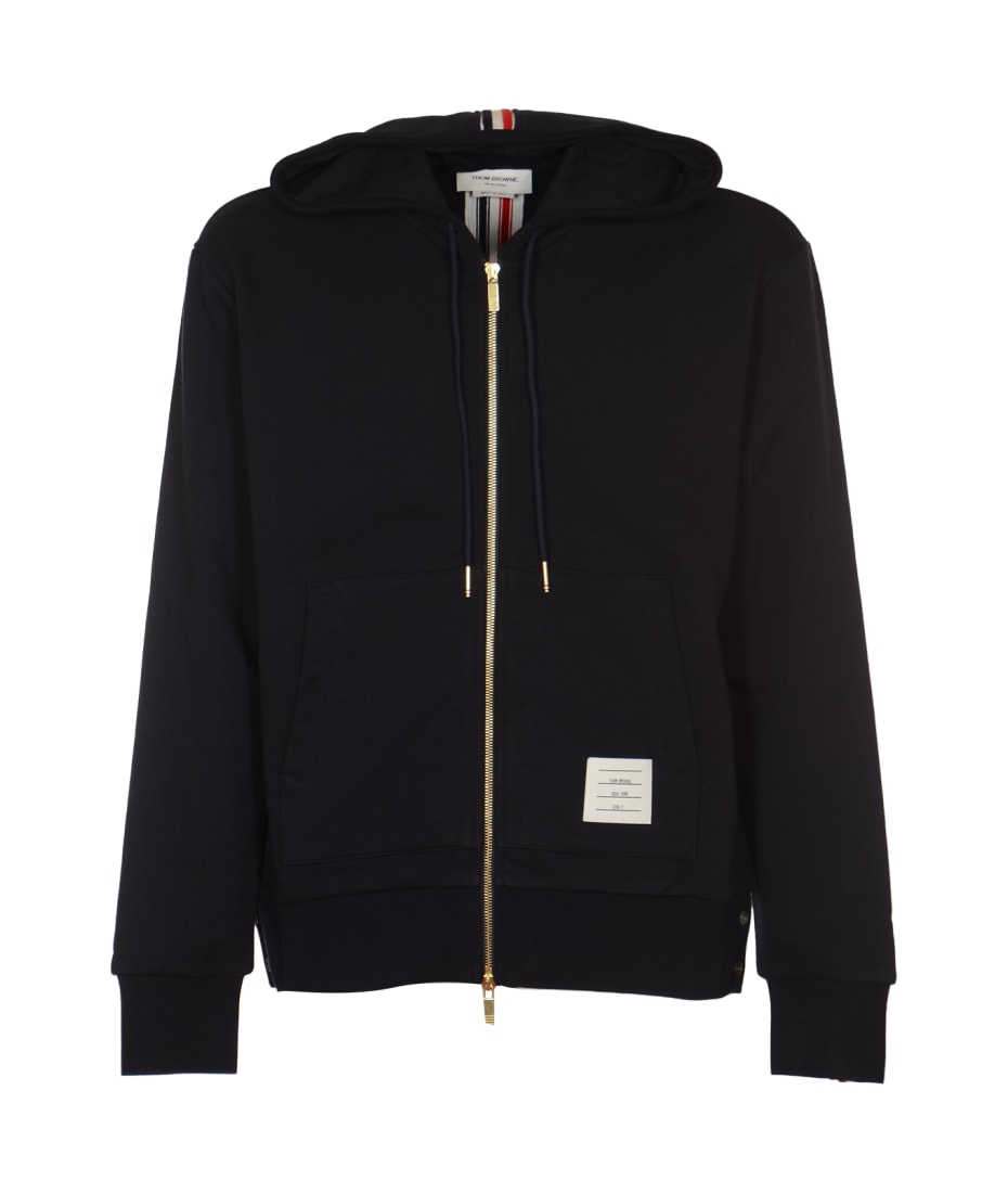 Thom Browne Rwb Stripe Zipped Hoodie | italist