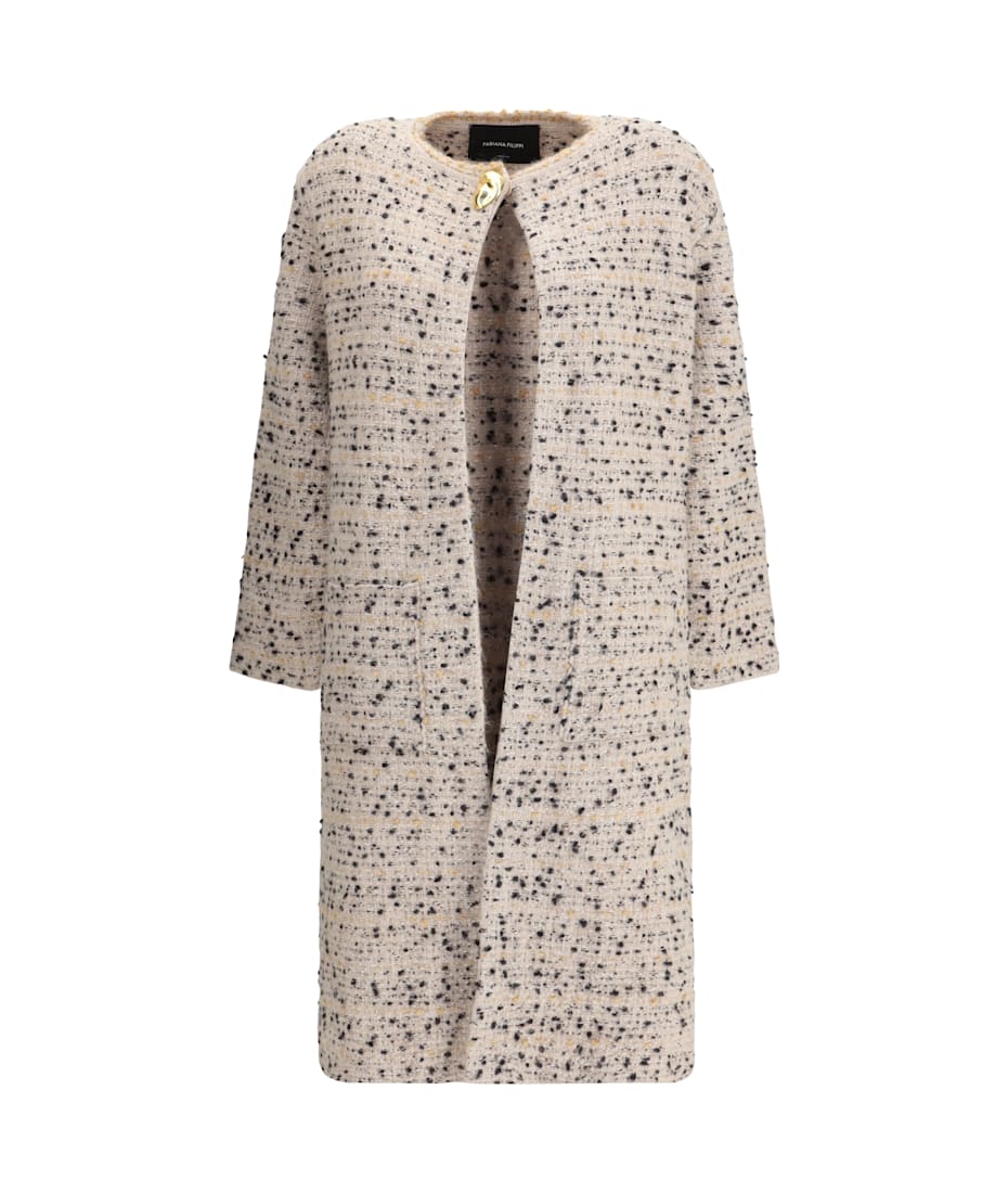 Fabiana Filippi Long Knit Jacket | italist