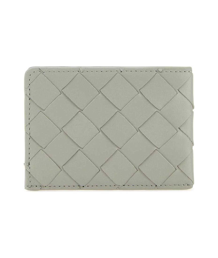 ★BOTTEGA VENETA★ Intrecciato Card Holder Light Grey 162150 Bottega Veneta Light Grey Leather Card Holder | italist