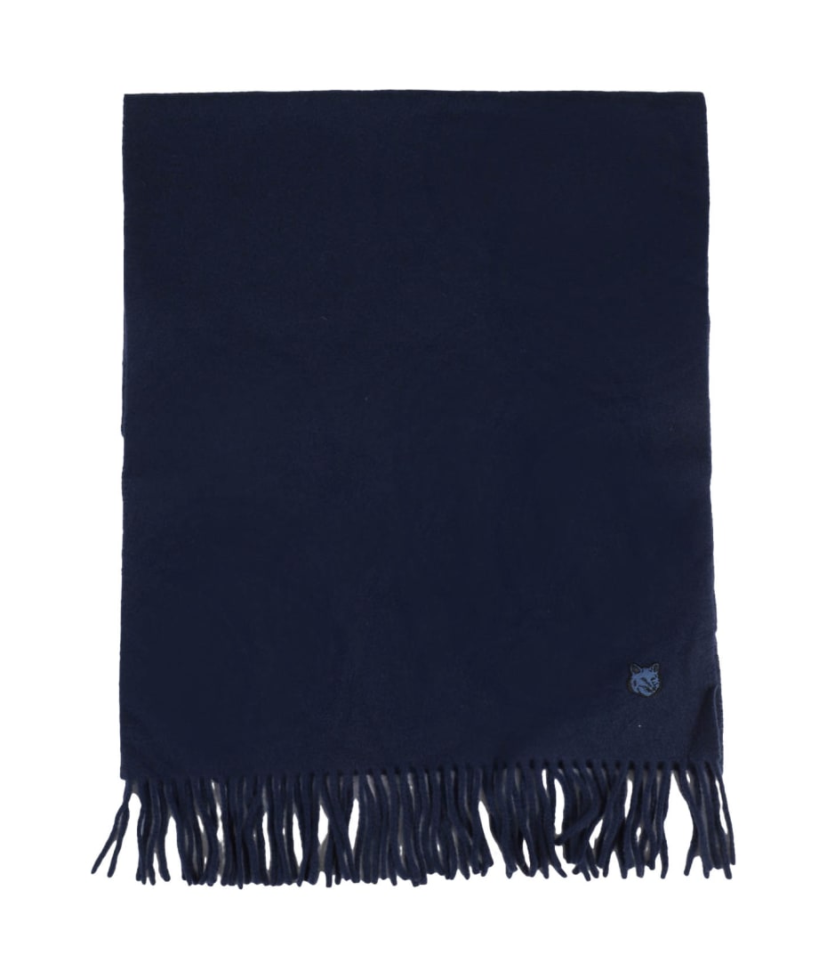 Maison Kitsuné Fox Head Patch Scarf | italist