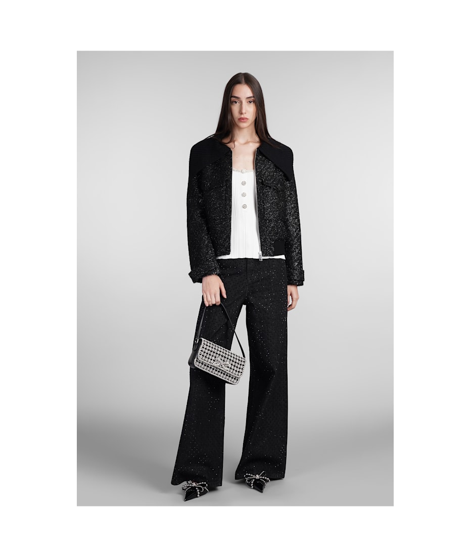 ジャケット SELF PORTRAIT JACKET (AW24051JB BLACK) SELF-PORTRAIT: Jacket woman - Black | Self-Portrait jacket