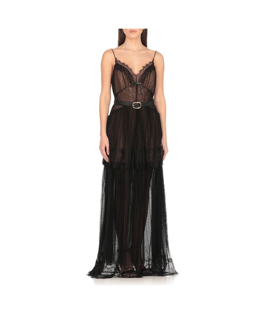 【送料&関税込】self-portrait Dot Mesh Tiered self-portrait Dot Mesh Tiered Dress | italist