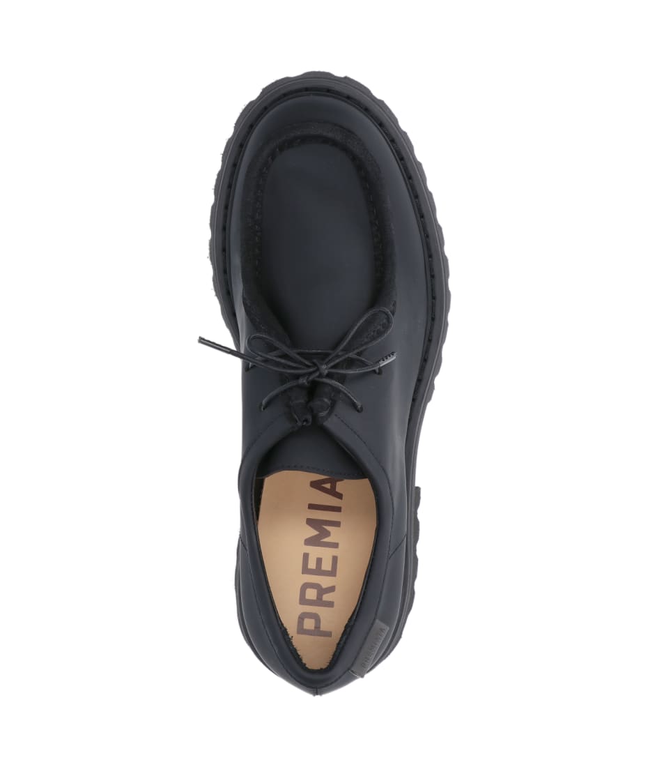 Premiata Leather Derby Shoes - Nero