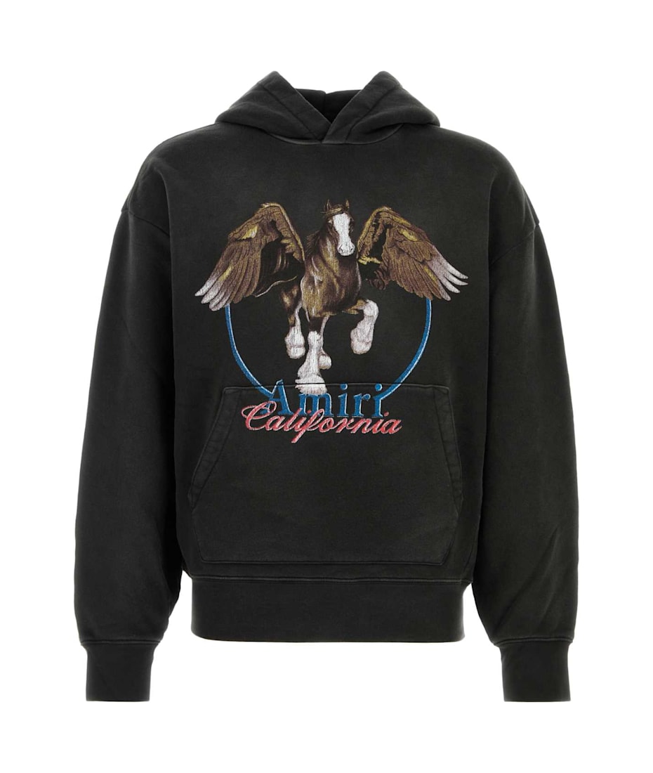 パーカー・フーディ AMIRI SS25 Slate cotton sweatshirt (AMJYHD1080 BLACK) AMIRI Slate Cotton Sweatshirt | italist