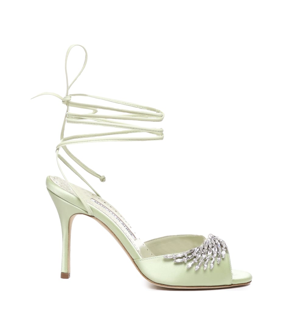 【送料&関税込】Manolo Blahnik Plumena 090 Satin Sandals Manolo Blahnik Plumena 090 Satin Sandals | italist