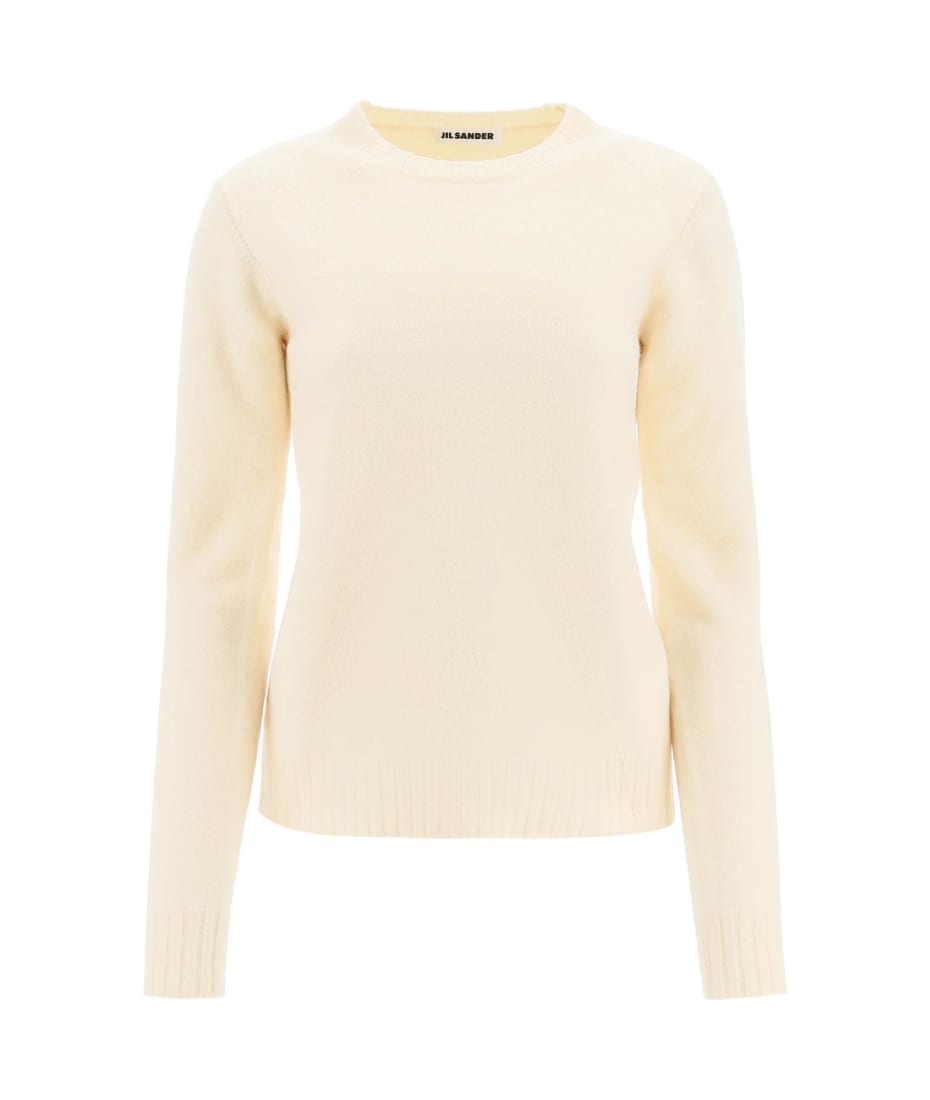 Cashmere Sweater Jil Sander Cashmere Creme Jil Sander Crew-neck