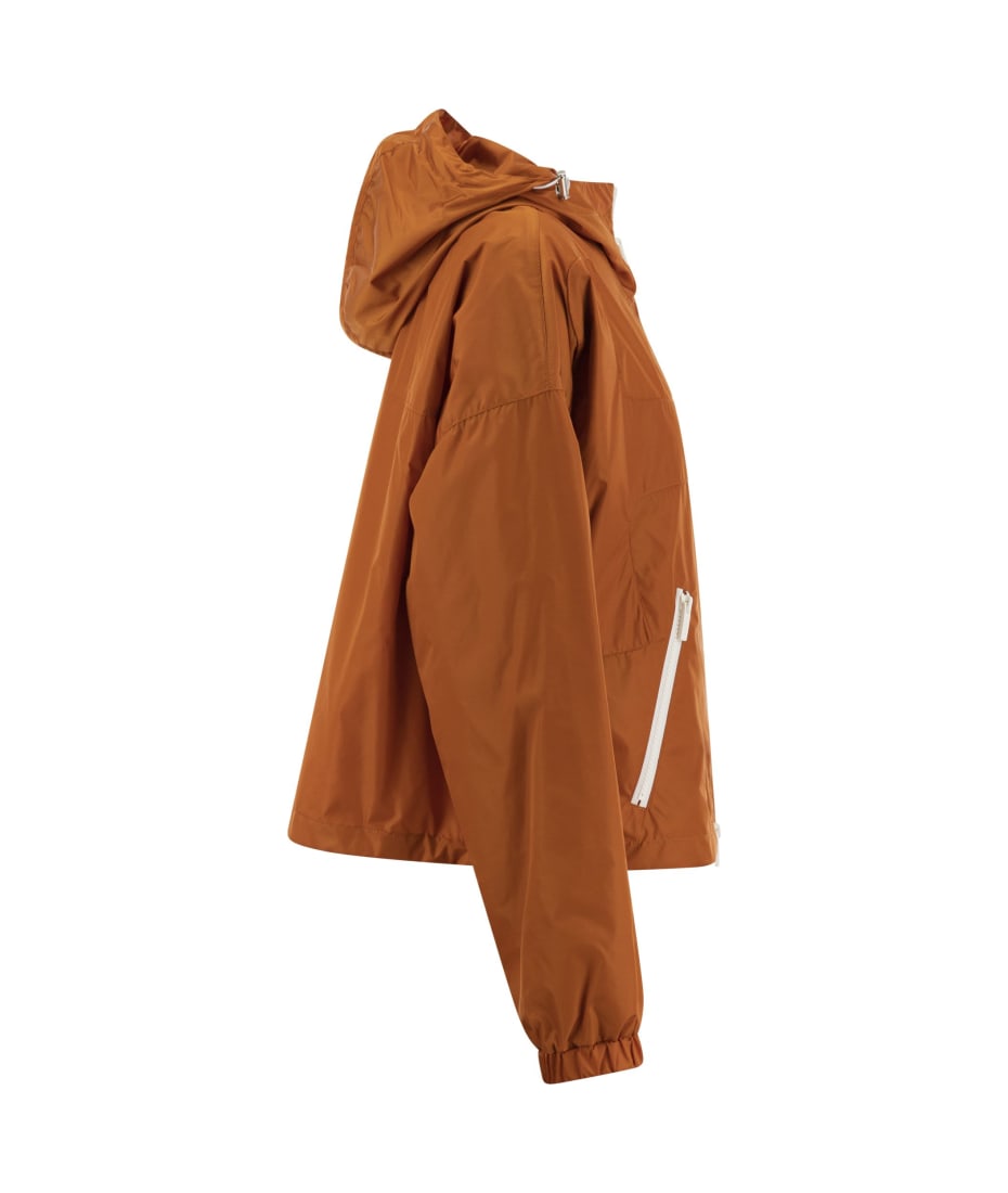 アウターその他 HOGAN SS24 Short hooded windbreaker (KJW12486070PFWG805) Hogan Short Hooded Windbreaker | italist