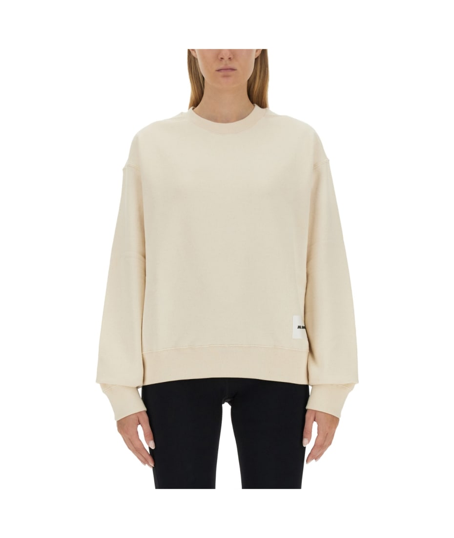 その他 Jil Sander SWEATSHIRT WITH LOGO PATCH (J40GU0102 J20010279) MUSINSA | JIL SANDER Logo Print Sweatshirt - Cream