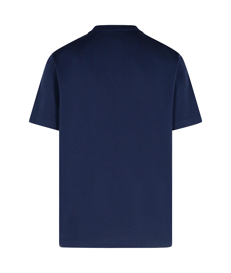 Moncler Blue Cotton T-shirt | italist