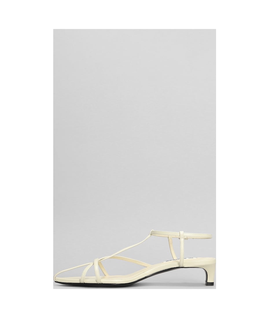サンダル・ミュール Jil Sander Ivory Leather Sandals Jil Sander Ivory Leather Sandals | italist