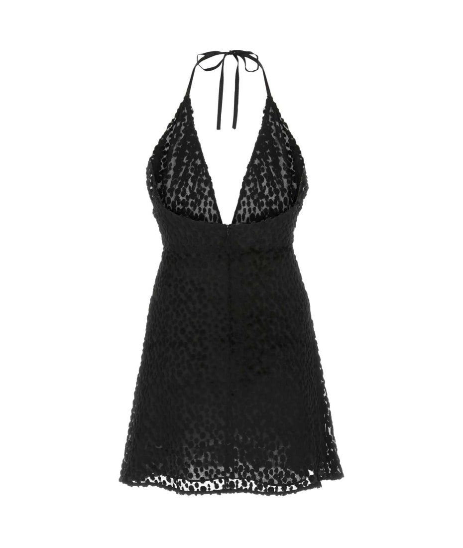 【関税&送料込】Saint Laurent Black Crepe Mini Dress Saint Laurent Black Crepe Mini Dress | italist