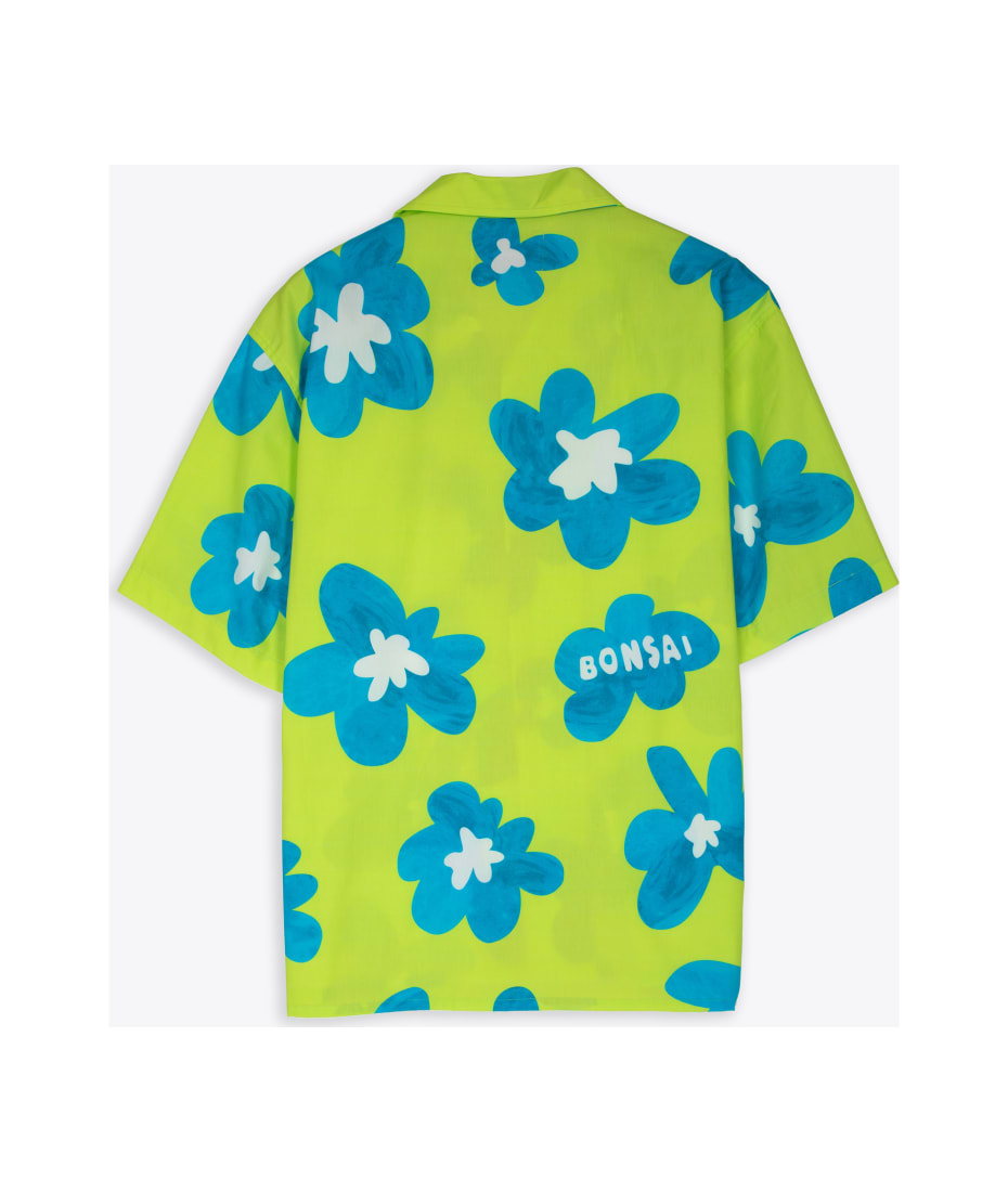 Prada PRADA hibiscus floral print bowling shirt