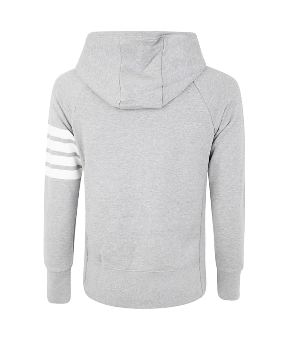Thom Browne Classic Full Zip Hoodie In Classic Loopback With