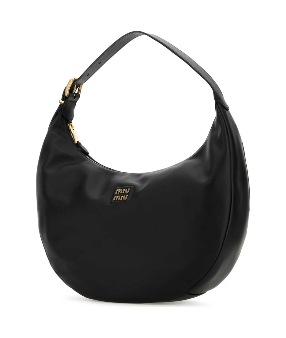 Miu Miu Black Leather Shoulder Bag | italist