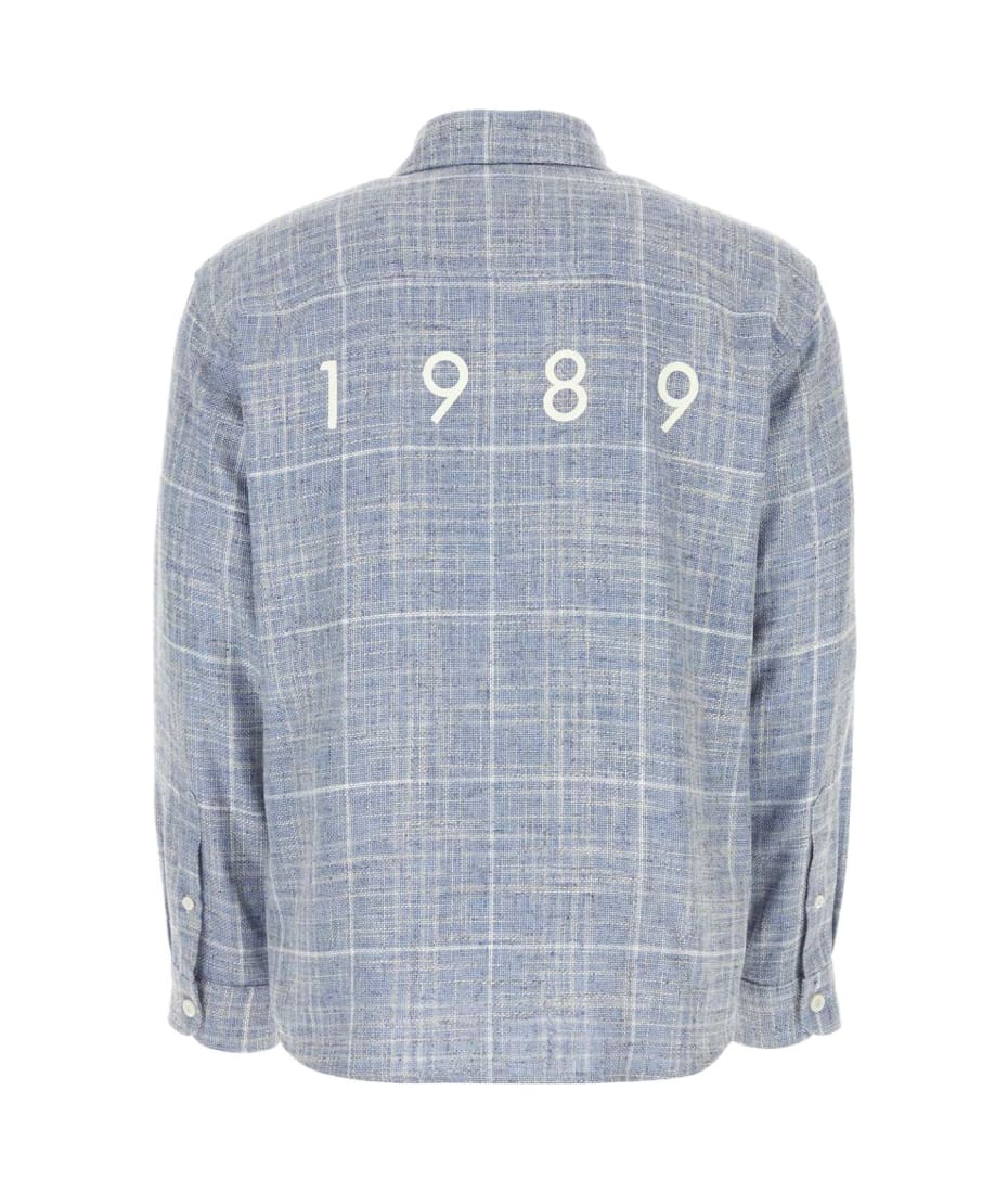 Tシャツ・カットソー 1989 STUDIO SS24 Embroidered flanel shirt (SS2425 SKYBLUE) 1989 Studio Embroidered Flanel Shirt | italist