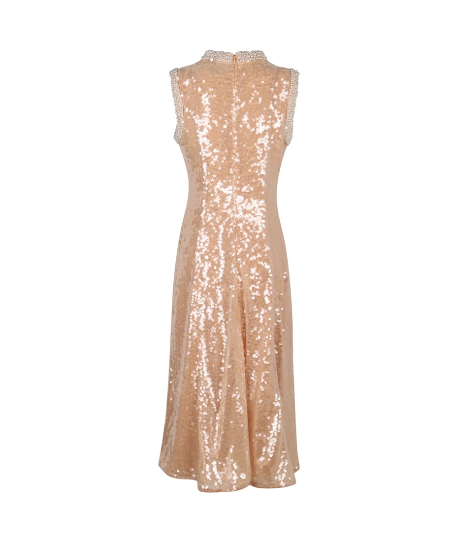 slim fit dress slacks Beige sequin dress main image 0