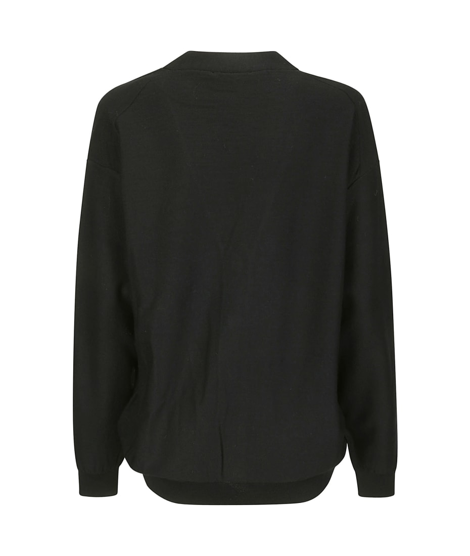 Lemaire Relaxed Twisted Cardigan - DARK NAVY