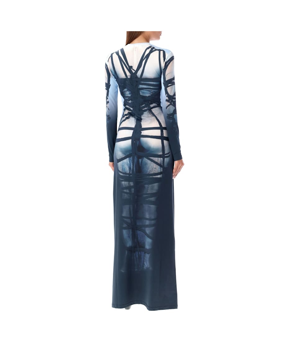 Y/Project Bondage Print Long Dress | italist Y/Project Bondage Print Long Dress | italist