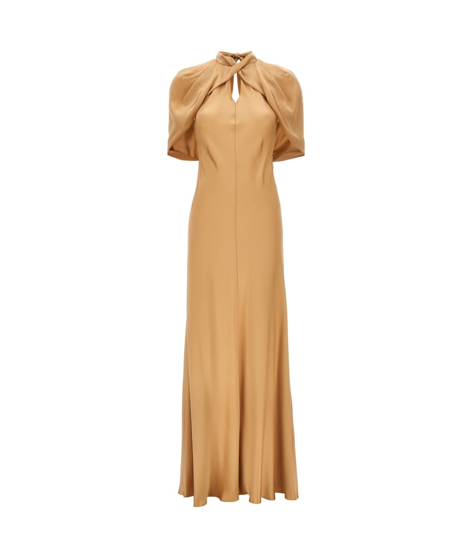 ワンピース A FERRETTI Long satin dress Beige J04031619 Alberta Ferretti Long Satin Dress | italist