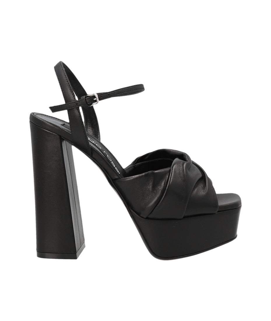 サンダル・ミュール Sergio Rossi SS23 'Amber' sandals (B01900MNAN07111 1000) サンダル・ミュール Sergio Rossi SS23 'Amber' sandals