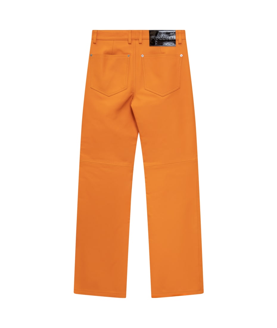 パンツ J W ANDERSON ORANGE LEATHER PANT J.W. Anderson Orange Leather Pant | italist