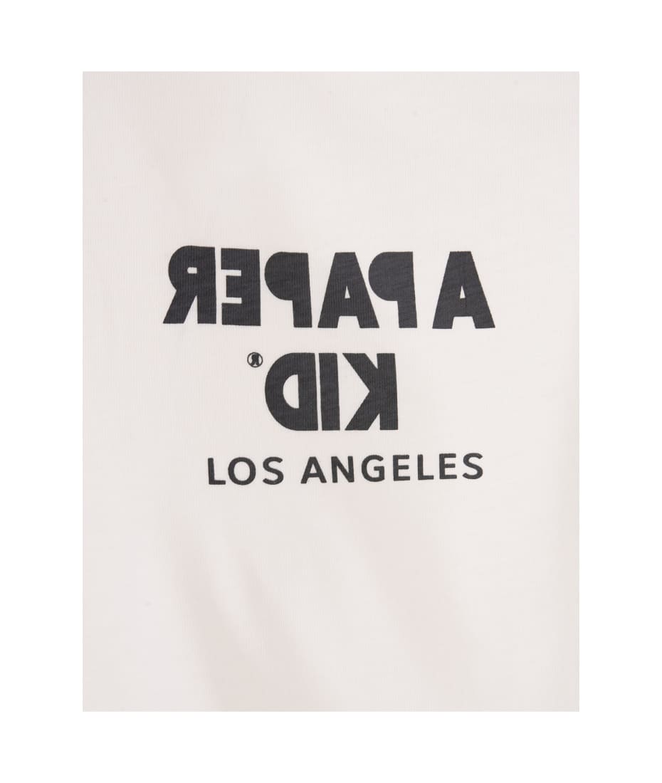 A Paper Kid Los Angeles T-shirt In White