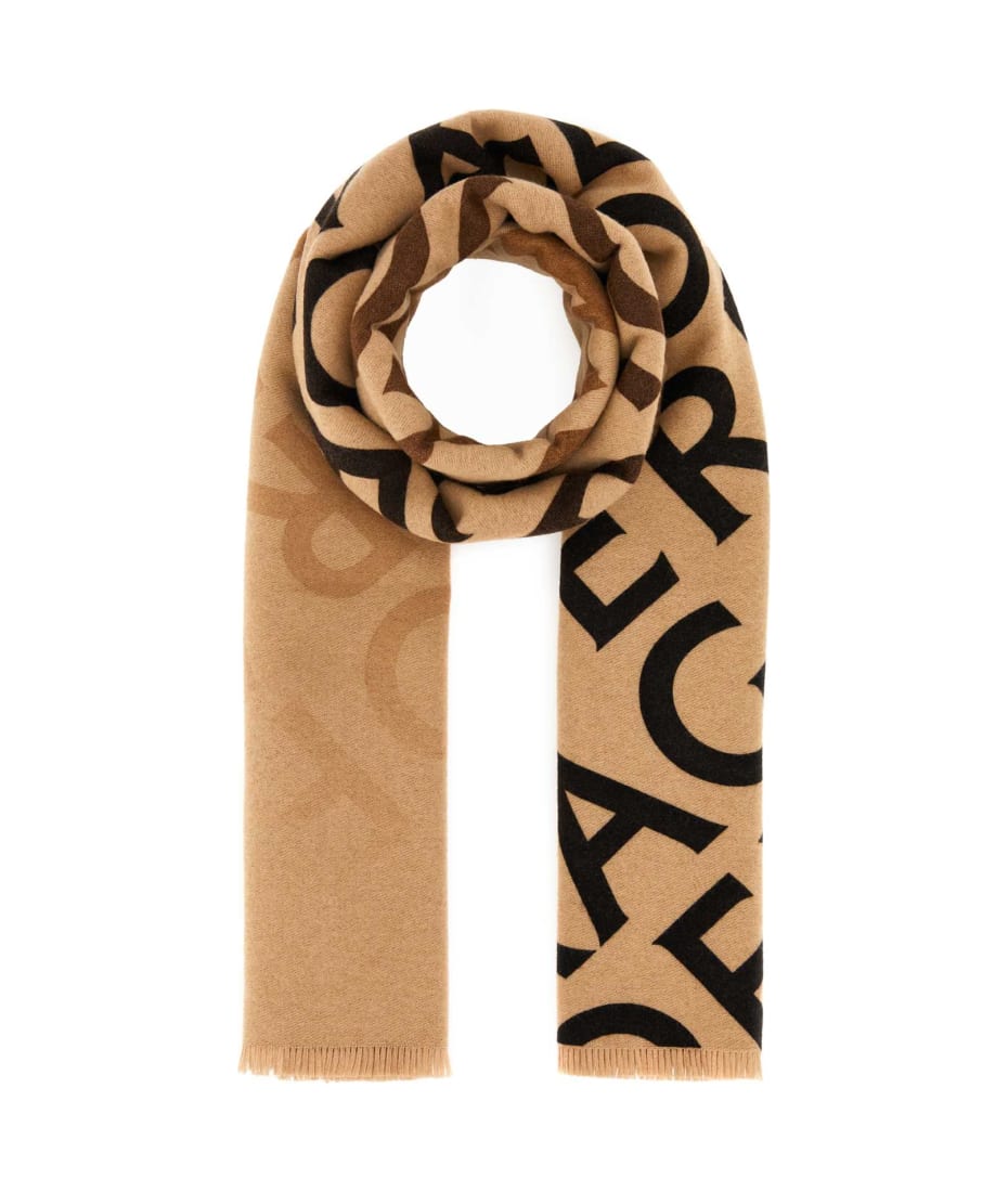 マフラー・ストール Salvatore Ferragamo Embroidered Wool Blend Reversible Scarf Ferragamo Embroidered Wool Blend Reversible Scarf | italist