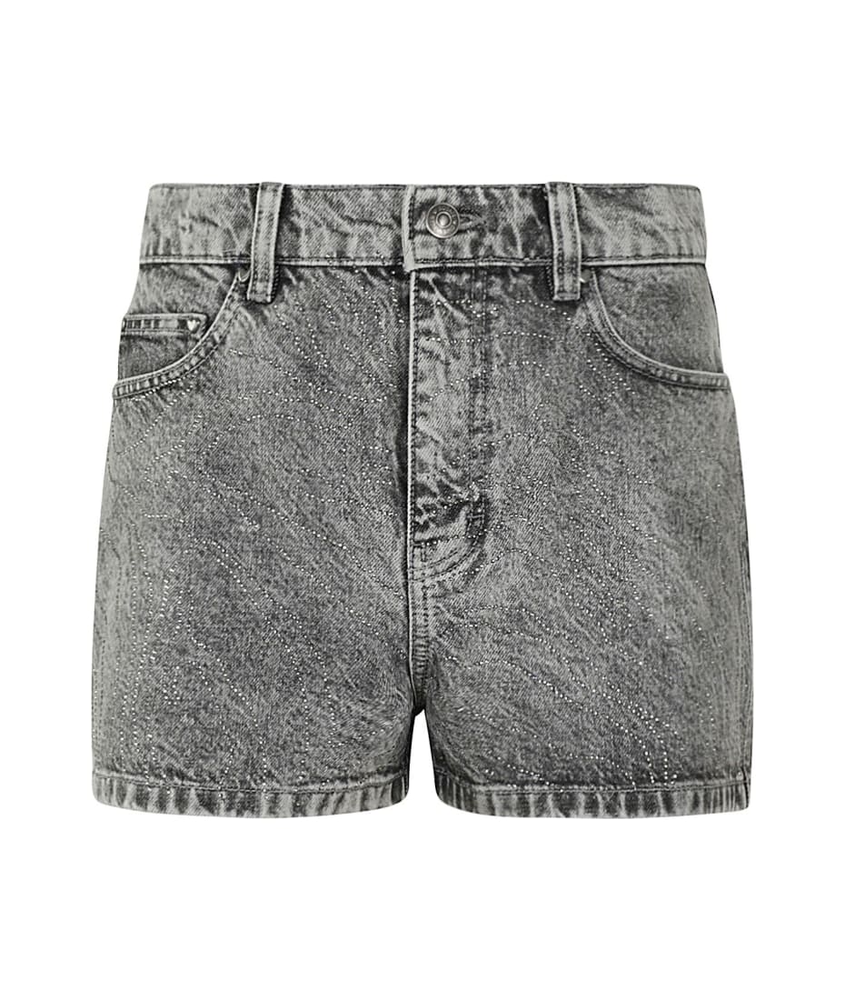 ショートパンツ Rotate Birger Christensen Heavy Shorts Heavy Sweat Shorts White Melange - ROTATE Birger Christensen