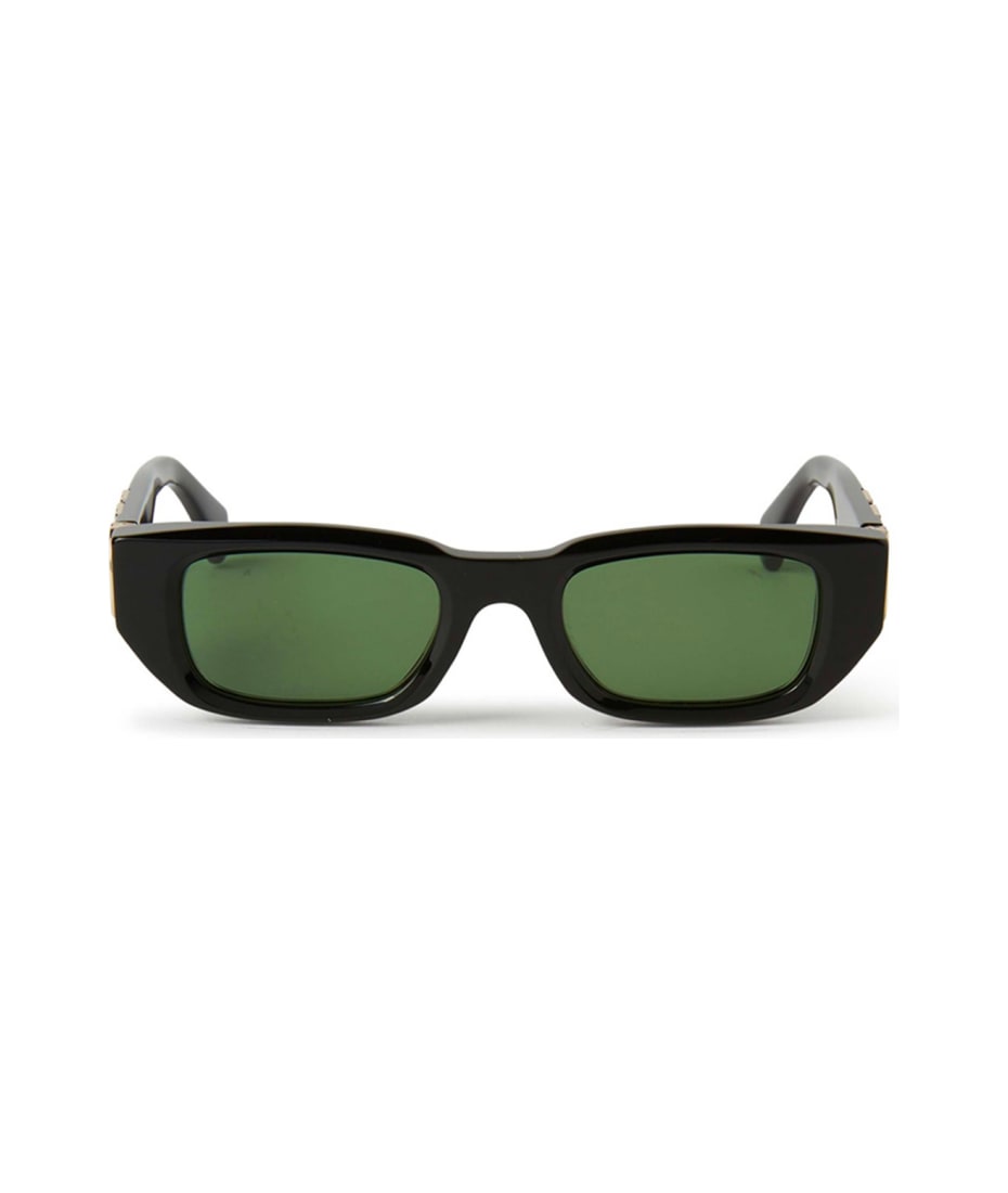 サングラス Off-White Off White - OERI124 FILLMORE - 1055 black green Off-White Oeri124 Fillmore 1055 Black Green Sunglasses