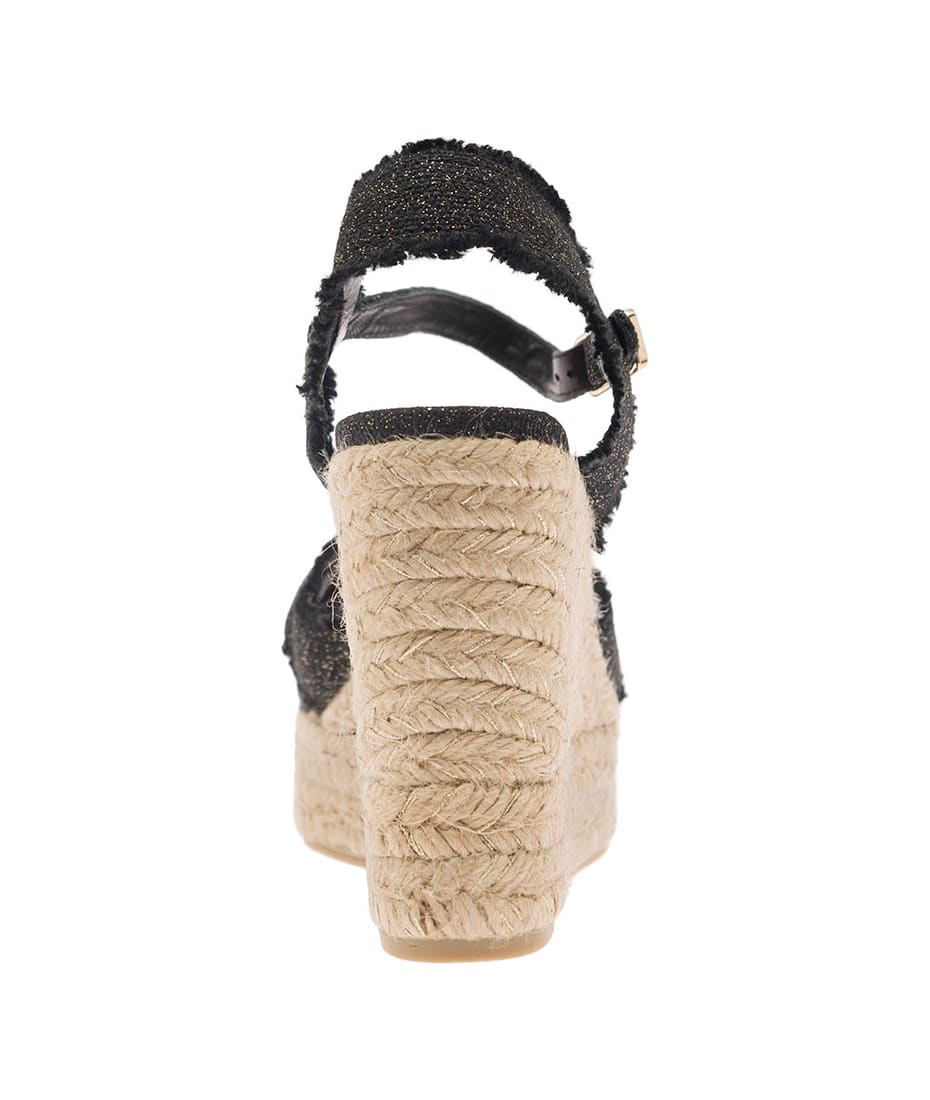 Castañer Beige Wedge Sandals In Canvas Woman | italist
