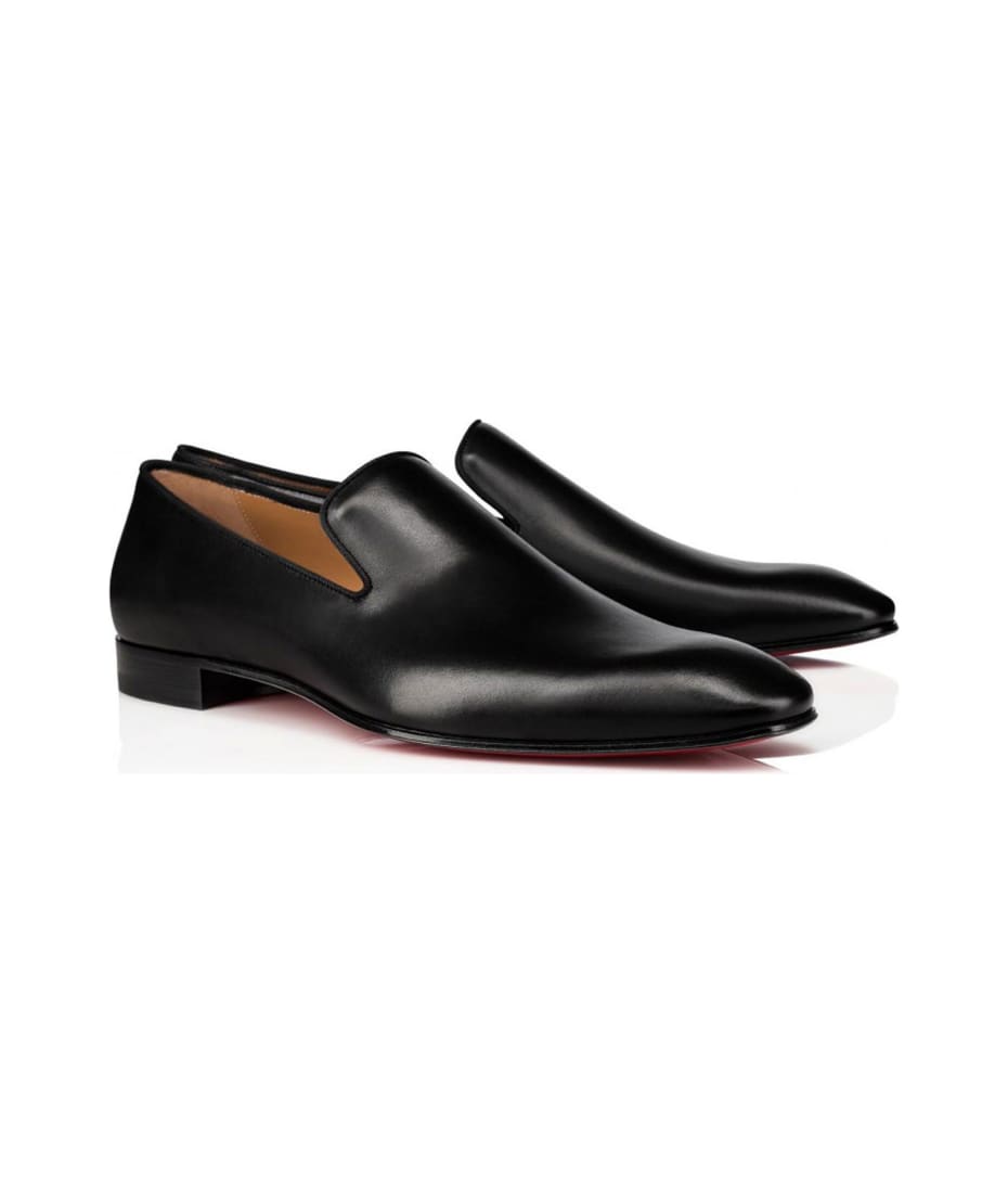 Christian Louboutin No Penny Spikes Leather Loafers - Black - 41